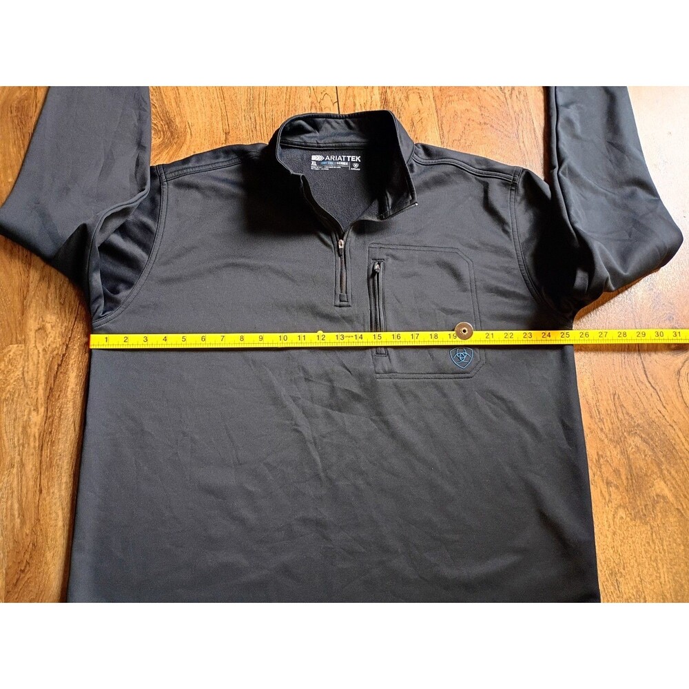 Ariat TEK Cold Series 1/4 Zip Pullover Mens XL Black - Picture 9 of 10